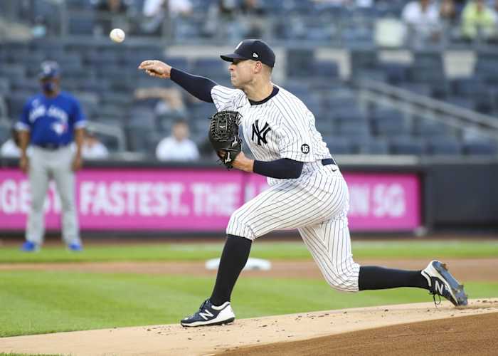 Yankees SP Corey Kluber at Yankee Stadium